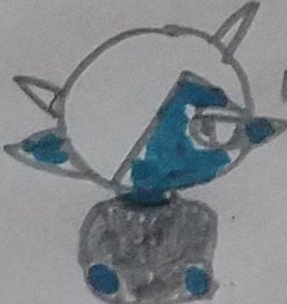 Poster portrait of Kazay in cyan and amber tones