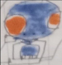 Hand-drawn Zlug character design.