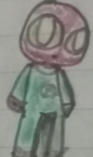 Hand-drawn Apex Army character in purple and green.